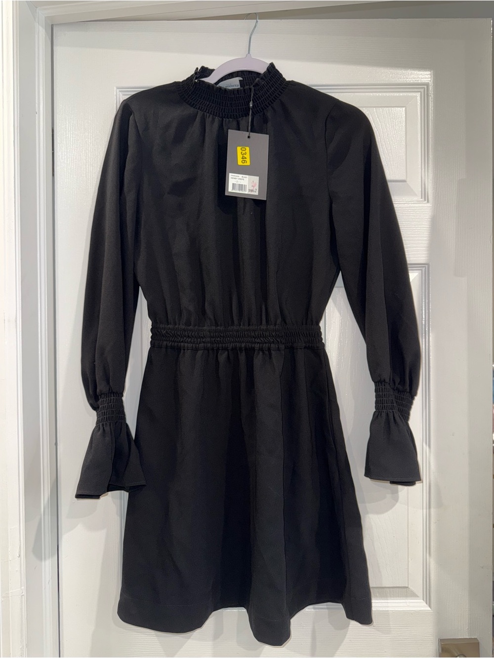 The Kooples Black Long-Sleeve Dress